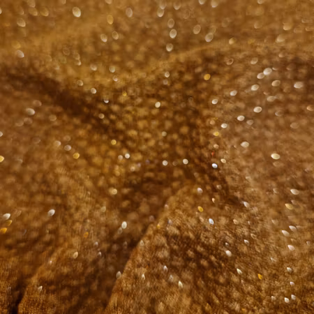 Sow ørehette karrifarget m/glitter S