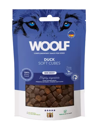 Woolf Soft Cubes Duck 100g