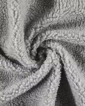 Sengetrekk grå teddy M