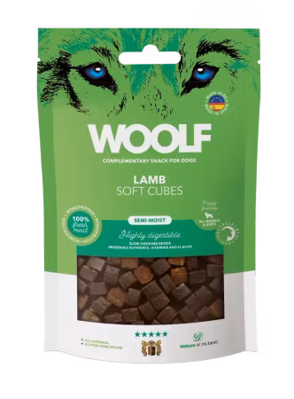 Woolf Soft Cubes Lamb 100g