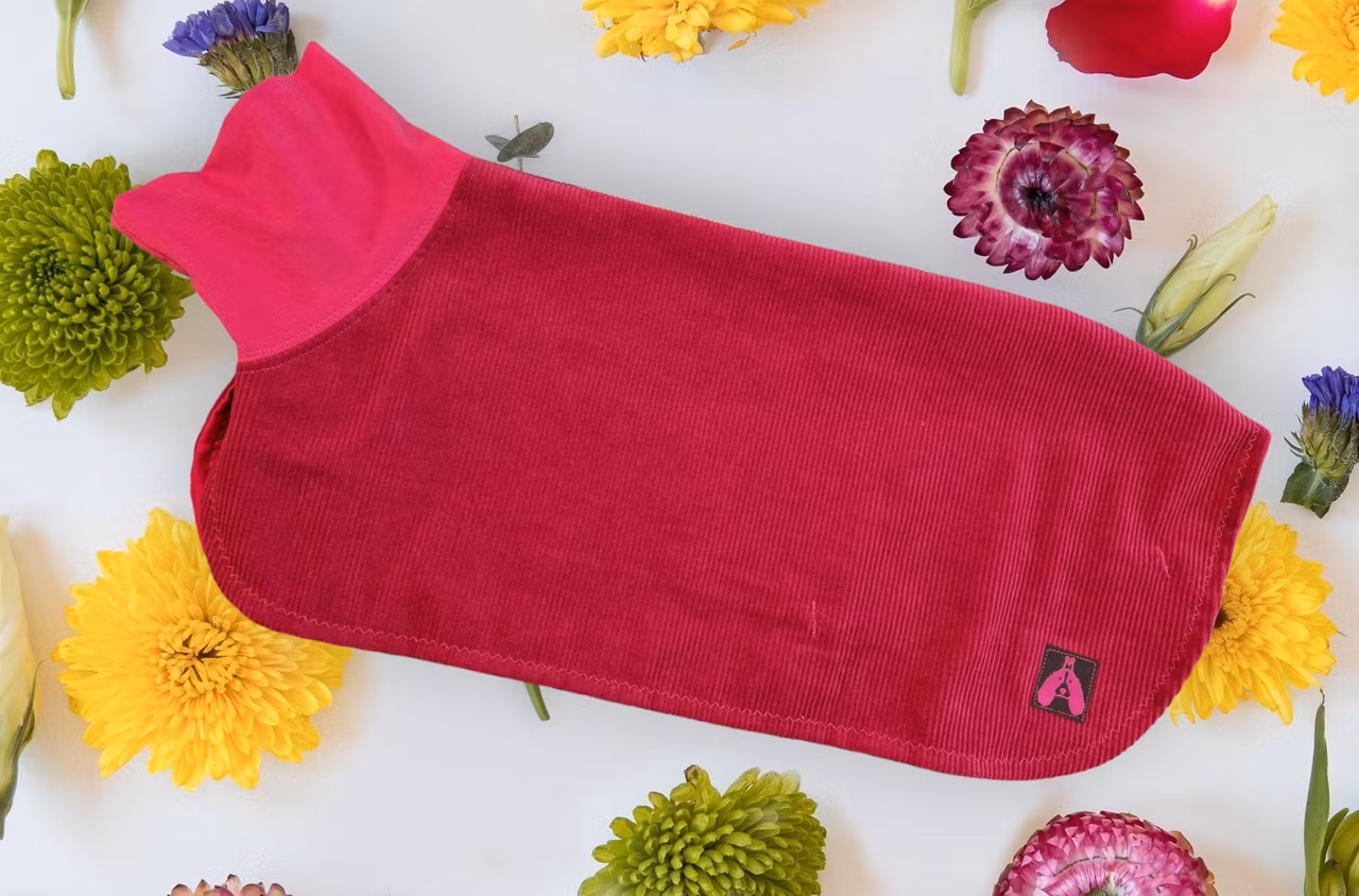 Silkedekken Fuksia Babycord S