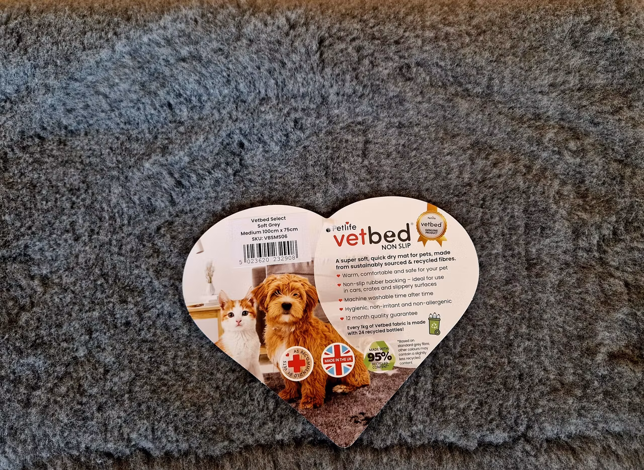 Vet Bed (100x75 cm) Charcoal Grey