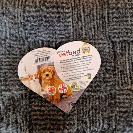 Vet Bed (100x75 cm) Tartan Grey