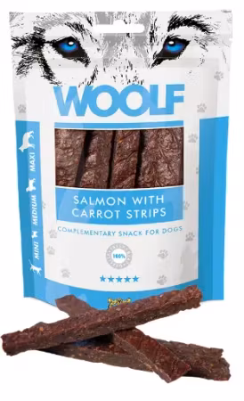 Woolf salmon with carrot strips 100g