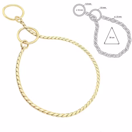 Snake fullstrup Gull Ø:2,5mm