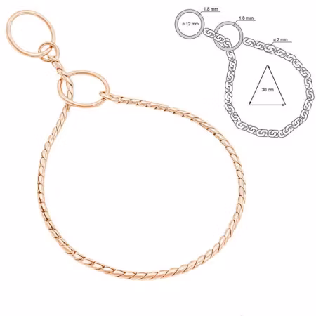 Snake fullstrup Rosegull Ø:2,5mm