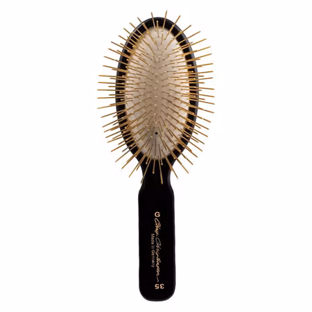 Chris Christensen Gold Series Pin Brushes - Oval Ultra Flex Pad Extra Long Pin (35mm)
