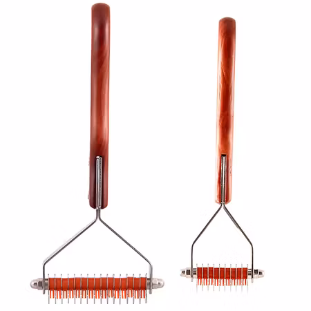 Dezynadog Dematting Coat Rake with Rubber Grip Medium