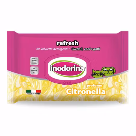 Inodorina  Våtservietter Refresh Citronel 40stk