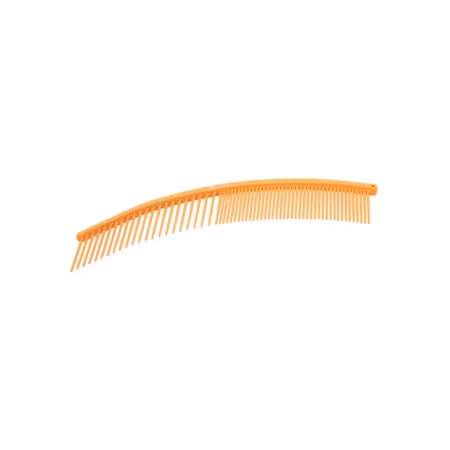 Ember Orange 50/50 19cm Curved Comb, Dezynadog