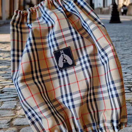 Spradeørehette Burberry mønstret - lett vannavvisende S