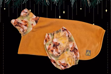 Fleece tørkedekken sett med Cocker Spaniel S
