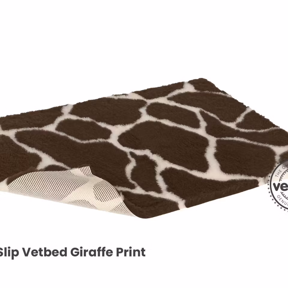 Vet Bed (100x75 cm)  Giraffe print