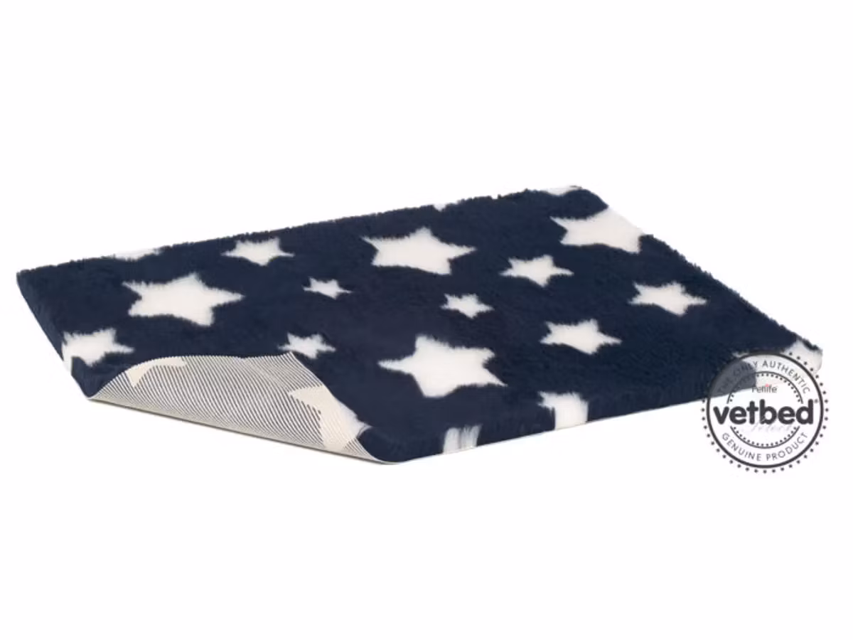 Vet Bed (100x75 cm)  Select Midnight Blue Stars
