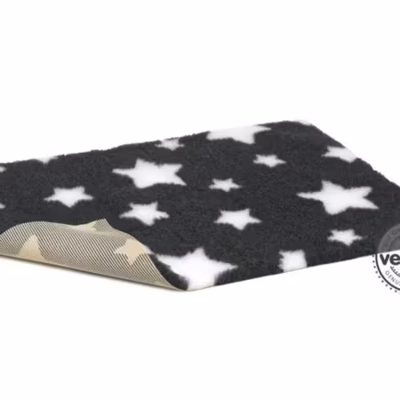 Vet Bed (100x75 cm) Select Charcoal grey stars