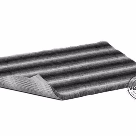 Vet Bed (100x75 cm) Select Charcoal Wolf Stripe