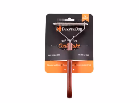 Dezynadog Wide Dematting Coat Rake - 26 Blades