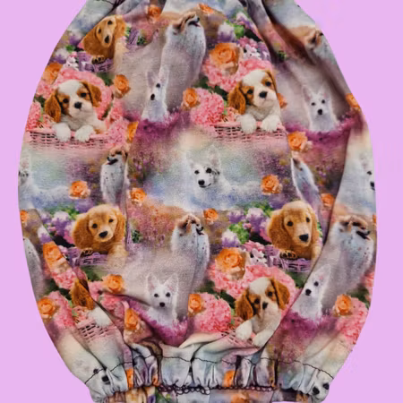 Lys plummefarget fleece dekken sett M