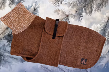 Ulldekken Karamell med bryst/magebelte S