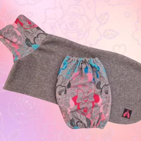 Fleece tørkedekken sett grå Minnie S