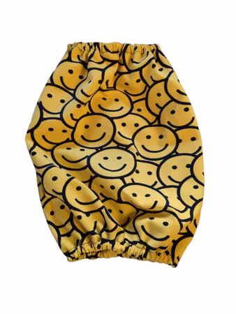 Matørehette Smiley gul L