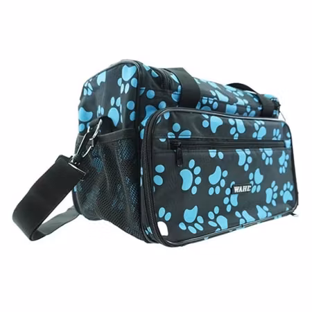 Wahl Grooming Bag Pow Print Blue and Black