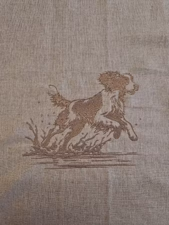 Putetrekk 45x45 cm Linlook Brun Engelsk Springer Spaniel
