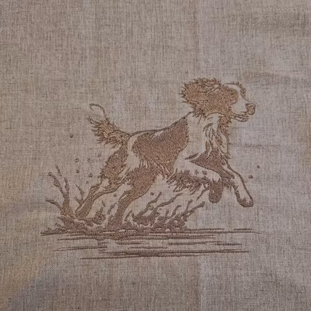 Putetrekk 45x45 cm Linlook Brun Engelsk Springer Spaniel