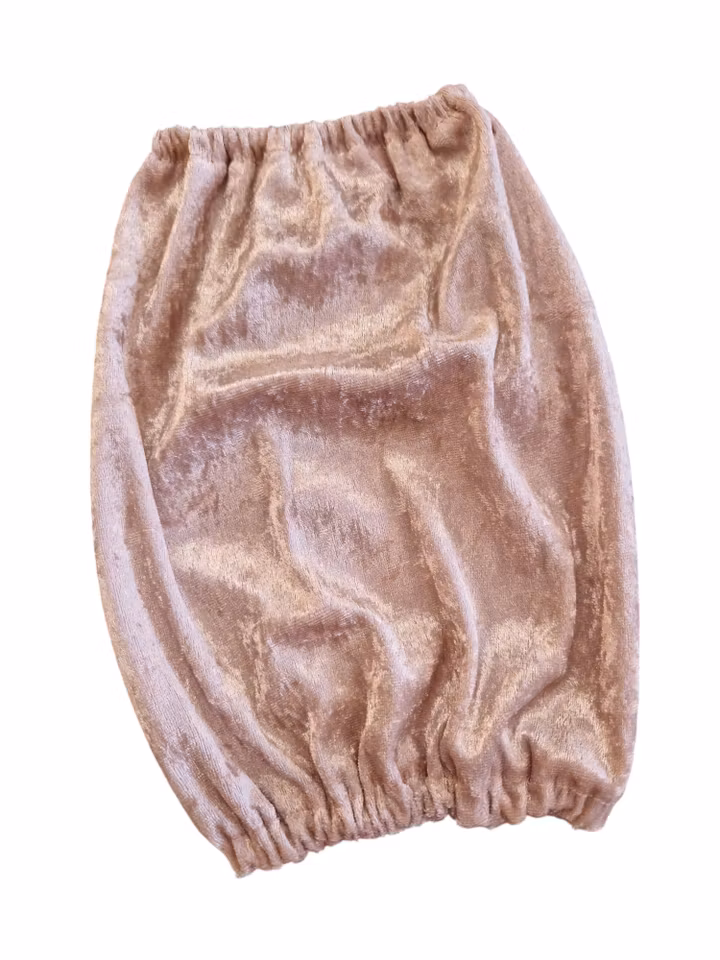 Silkedekken pudder rosa brokade M