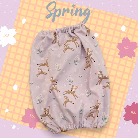 Fleece tørkedekken sett lys lilla m/Bambi M