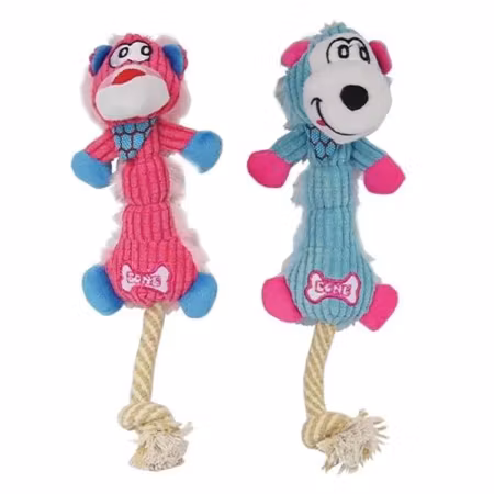 Ibanez Launcher Lioness plush & Rope toys 27x10cm