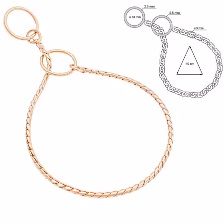 Snake fullstrup Rosegull Ø:3,0mm