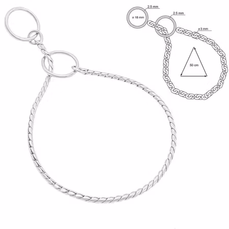 Snake fullstrup Chrom Ø:3,0mm