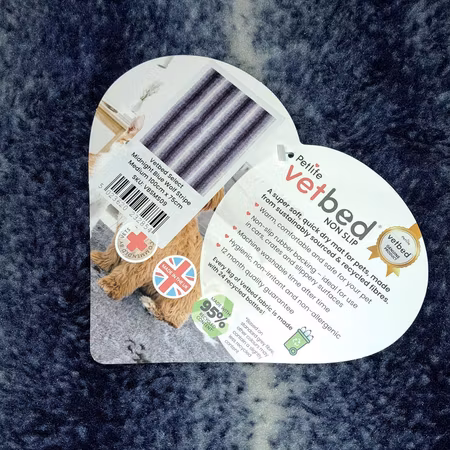 Vet Bed (100x75 cm) Midnight Blue Wolf Stripe