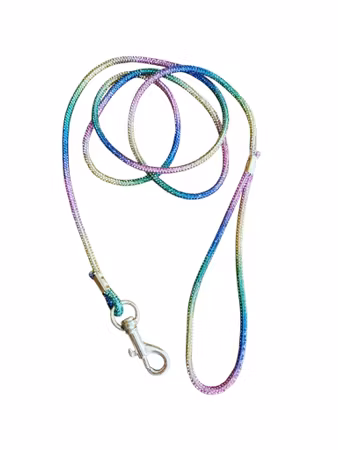 Hemeli Design Utstillingsbånd regnbue glitter/sølvkrok ca110cm