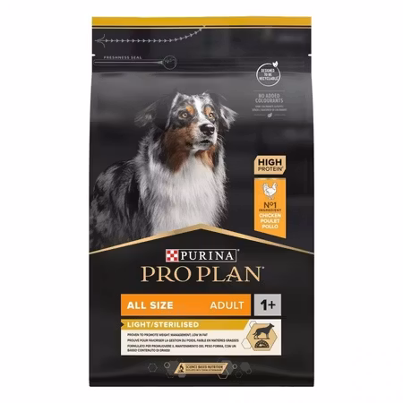 Purina Pro Plan Dog Adult All Sizes Light/Sterilised 3kg