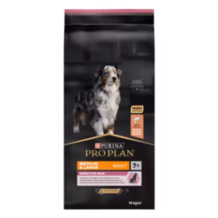 Purina Pro Plan Medium&Large Adult 7+, Sensitive Skin 14kg