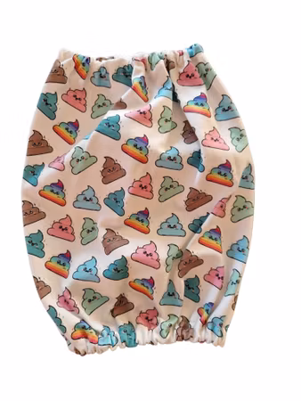 Matørehette Multicolour "Poop" S