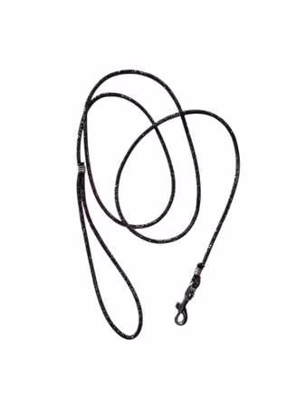 Hemeli Design Utstillingsbånd antrasitt glitter/sølvkrok ca110cm