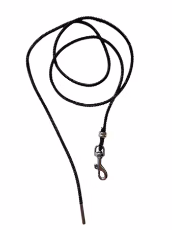 Hemeli Design Utstillingsbånd sort glitter/sølvkrok ca100cm