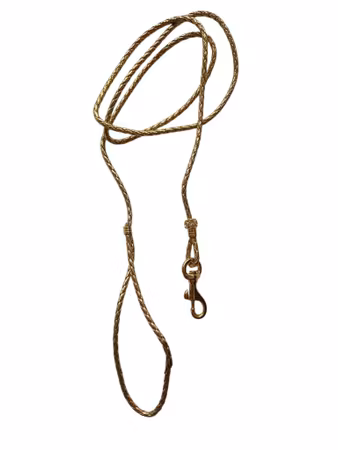 Hemeli Design Utstillingsbånd gull kunstskinn/gullkrok ca110cm