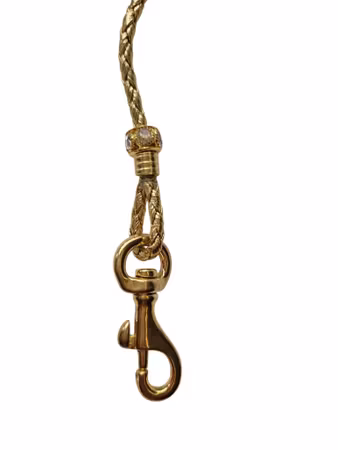 Hemeli Design Utstillingsbånd gull kunstskinn/gullkrok ca110cm