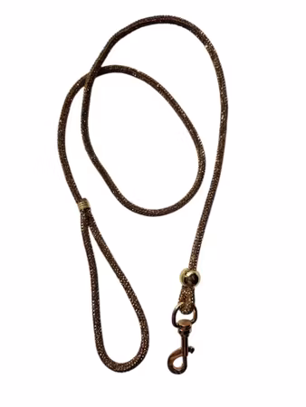 Hemeli Design Utstillingsbånd gull glitter/gullkrok ca100cm