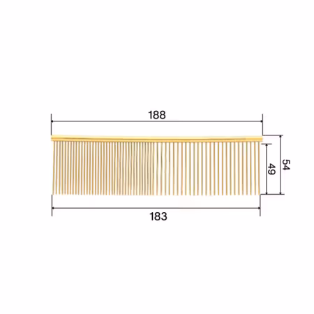SoPosh Golden Metal Comb Magneifique XL (19cm)