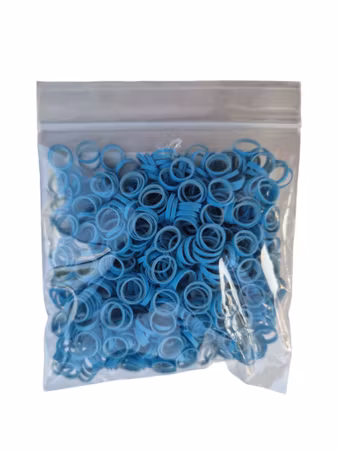 Lainee Latex strikk 5/16" Medium Size, Medium Weight, Baby Blue