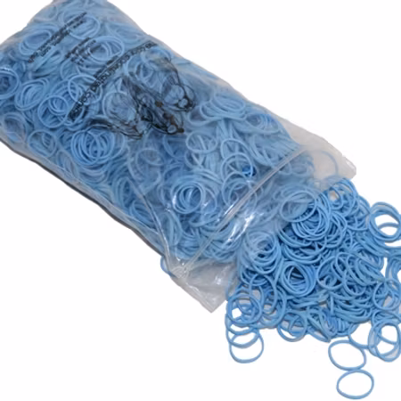 Lainee Latex strikk "Wrapping Band", Baby Blue 1800stk/16mm