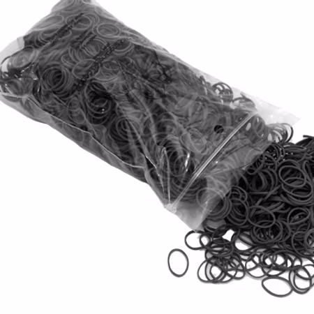 Lainee Latex strikk  "Wrapping Band", Black 1800stk/16mm