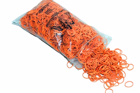 Lainee Latex strikk  "Wrapping Band", Orange 1800stk/16mm