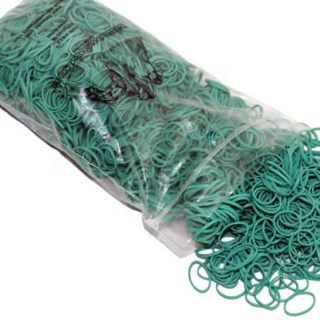 Lainee Latex strikk "Wrapping Band", Hot Green 1800stk/16mm