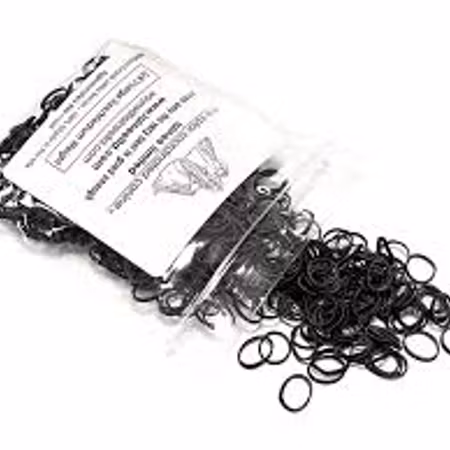 Lainee Latex strikk 5/16" Medium Size, Medium Weight, Black